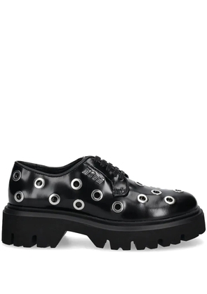 MSGM stud-embellished oxford shoes - Black