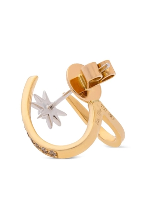 The Drays 18K yellow and white gold Griffes diamond earring - Silver