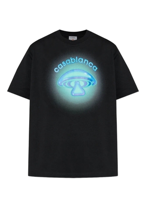 Casablanca Airbrush Mushroom T-shirt - Black