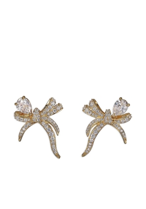 Anabela Chan 9K yellow gold mini Ruban diamond earrings