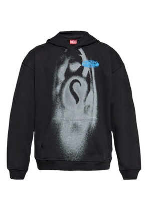 Diesel graphic-print hoodie - Black