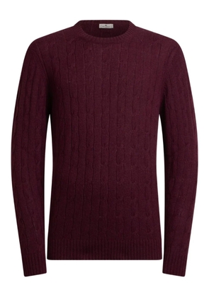 ETRO cable-knit cashmere sweater - Red