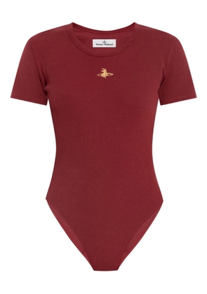 Vivienne Westwood Orb-embellished ribbed bodysuit - Red