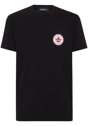 DSQUARED2 logo-patch T-shirt - Black