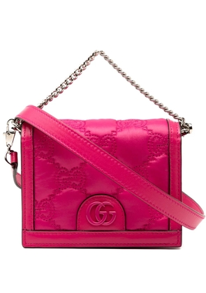 Gucci Pre-Owned 2000-2015 Mini GG Embossed Leather satchel - Pink