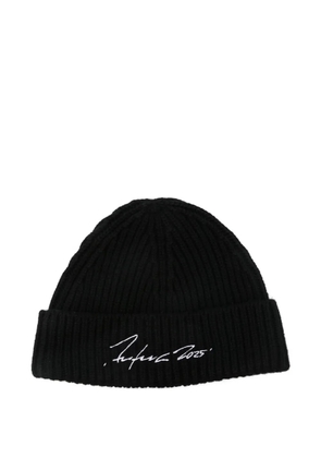 Kenzo ribbed signature beanie - Black