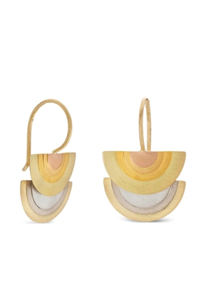 Sia Taylor 18K yellow/white/rose gold Sun Halo earrings