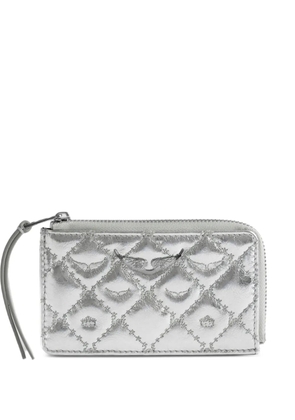 Zadig&Voltaire diamond-pattern wallet - Silver