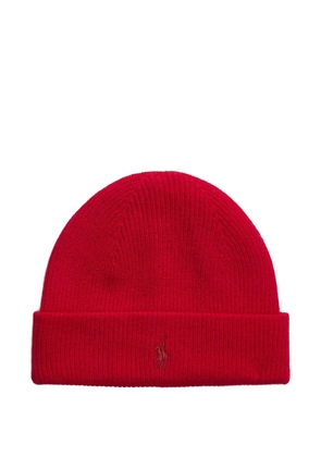 Polo Ralph Lauren embroidered-logo beanie hat