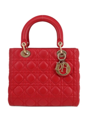 Christian Dior Pre-Owned 2010s Lady Dior handbag - Red