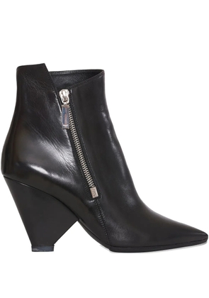 Saint Laurent pre-owned 90mm leather ankle boots - Black