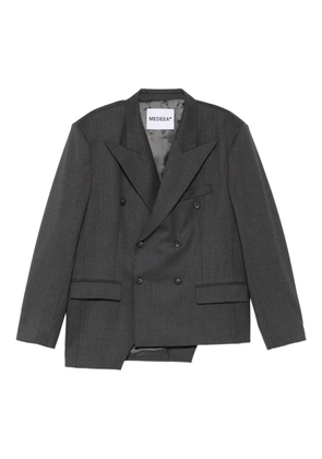 MEDEEA Trapezoid asymmetrical blazer - Grey