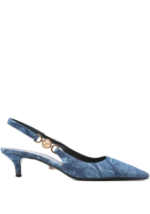 Versace Pre-Owned 40mm Barocco denim pumps - Blue