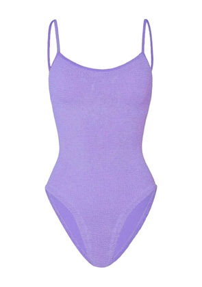 Hunza G Pamela spaghetti-strap swimsuit - Purple