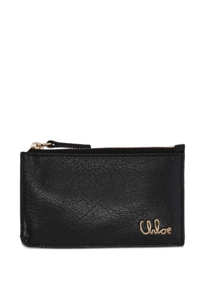 Chloé zip logo wallet - Black