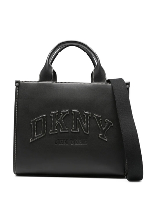 DKNY logo-embroidered tote bag - Black