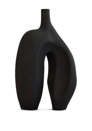 101 Copenhagen medium Ni abstract-shape vase (43cm x 21cm) - Black