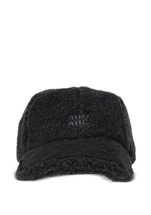 Miu Miu fleece baseball cap - Black