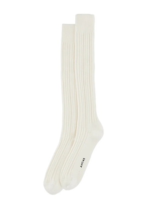 ANT45 Tino ribbed knee-high socks - Neutrals