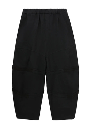 Black Comme Des Garçons elasticated-waistband trousers