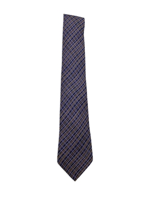 Hermès Pre-Owned geometric-pattern tie - Purple