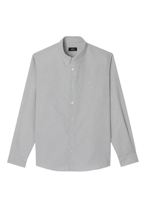 A.P.C. striped long-sleeve shirt - Grey