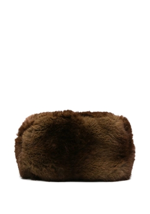Apparis Jumbo Mink Noor clutch bag - Brown