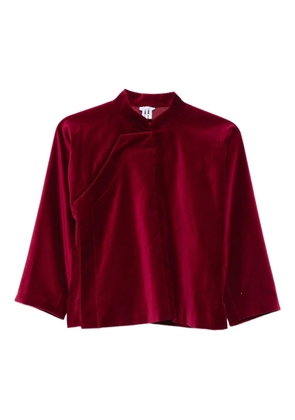 Comme Des Garçons stand collar blouse - Red