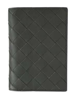 Bottega Veneta Pre-Owned intrecciato leather passport case - Green