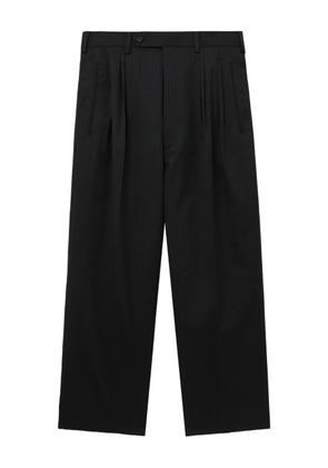 Comme des Garçons Homme pleated pinstripe trousers - Black