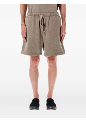 FEAR OF GOD ESSENTIALS drawstring-waist fleece track shorts - Brown