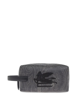 ETRO paisley-pattern wash bag - Grey
