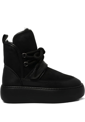 Barracuda lace-up platform boots - Black