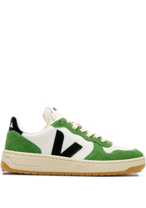 VEJA V-10 logo suede sneakers - White