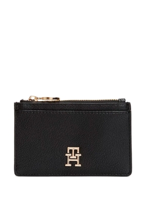 Tommy Hilfiger logo-plaque cardholder - Black