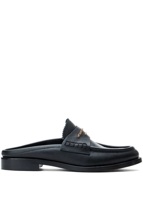 Alexander Wang logo lettering mules - Black