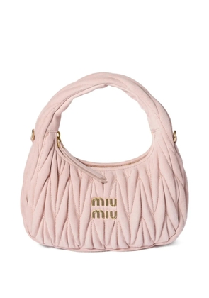 Miu Miu matelassé leather tote bag - Pink