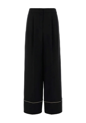 FENDI pleated-front side-pocket straight trousers - Black