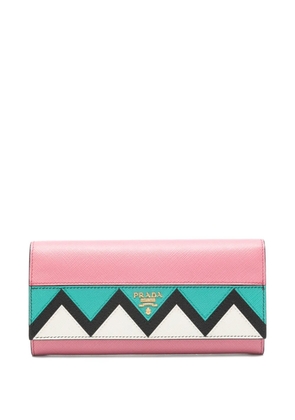 Prada chevron-pattern wallet - Pink