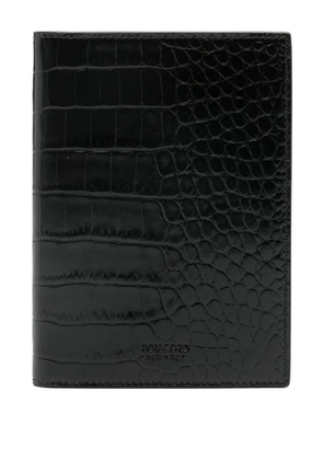 TOM FORD crocodile-effect wallet - Black