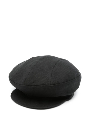 Yohji Yamamoto linen cap - Black