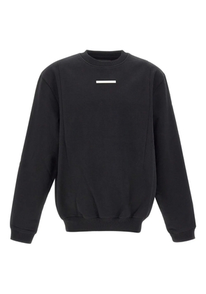 HELIOT EMIL raglan-sleeve metal-plaque sweatshirt - Black