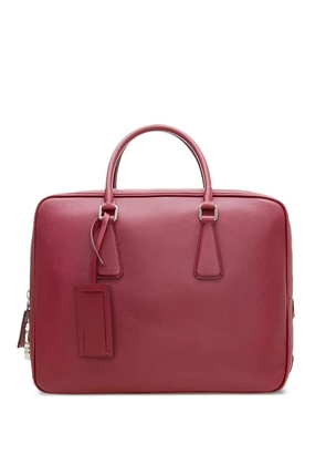 Prada top-handles leather briefcase - Red
