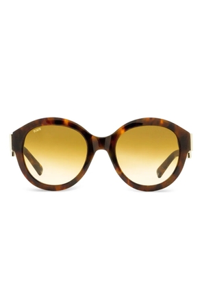 Tod's tortoiseshell round-frame sunglasses - Brown