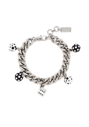 Marc Jacobs X Derrick Adams Dice Charm bracelet - Silver