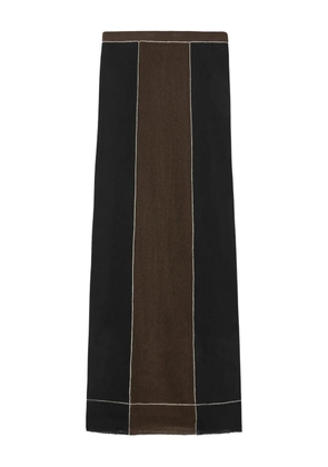 Tory Burch panelled midi skirt - Black