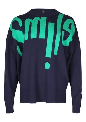 SANDRO jacquard embroidered sweater - Blue