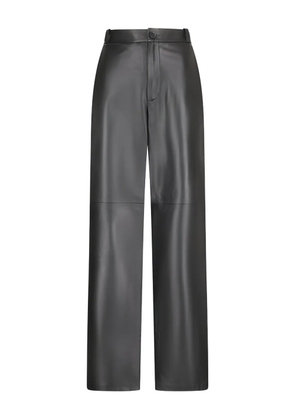Desa 1972 leather high-waisted trousers - Black