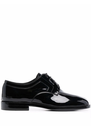 Maison Margiela Tabi patent-leather brogues - Black