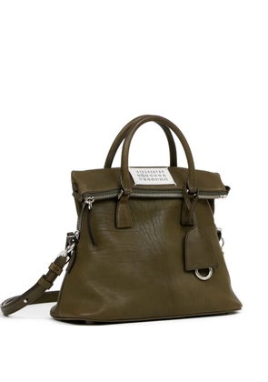 Maison Margiela logo-plaque shoulder bag - Green